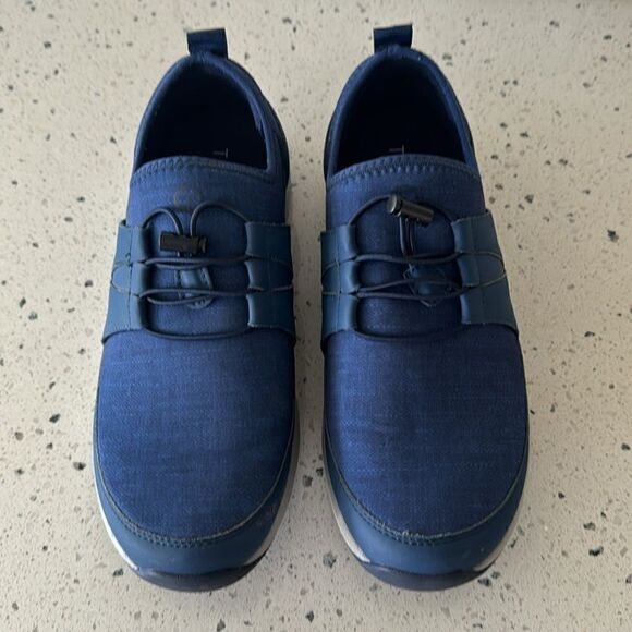 TRAQ by ALEGRIA Cynch Indigo Textile Comfortable Walking Shoes Men’s Size 41 - Picture 2 of 12